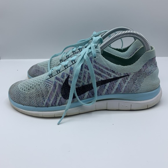 Nike Shoes - Nike Free 4.0 Flyknit Women's Size 8 Running Shoes Blue Lagoon